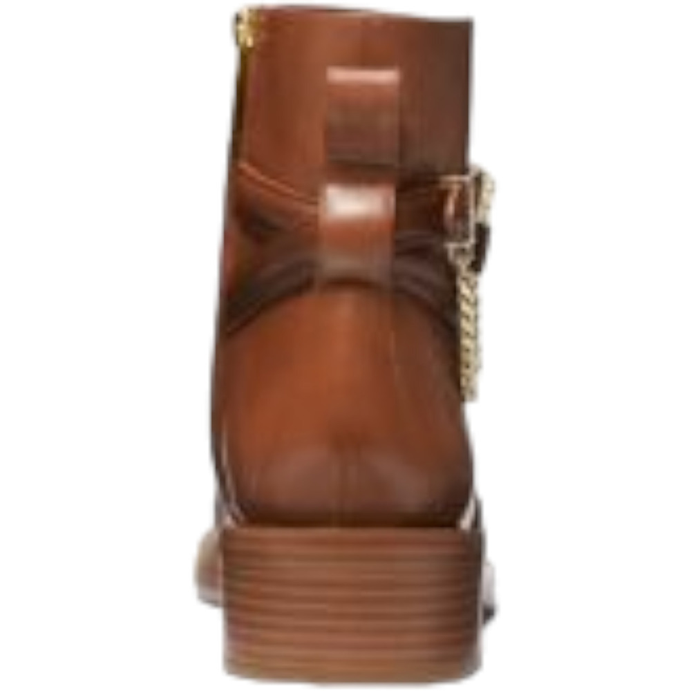 Michael Kors Hamilton Embellished Leather Ankle Boot Luggage - Medium - Picture 2 of 3